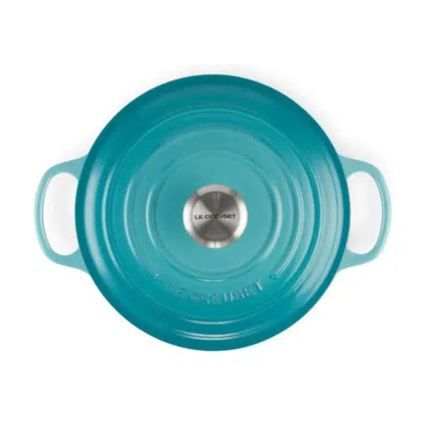 Panela Le Creuset Redonda Signature Azul Caribe 6,7L 28cm