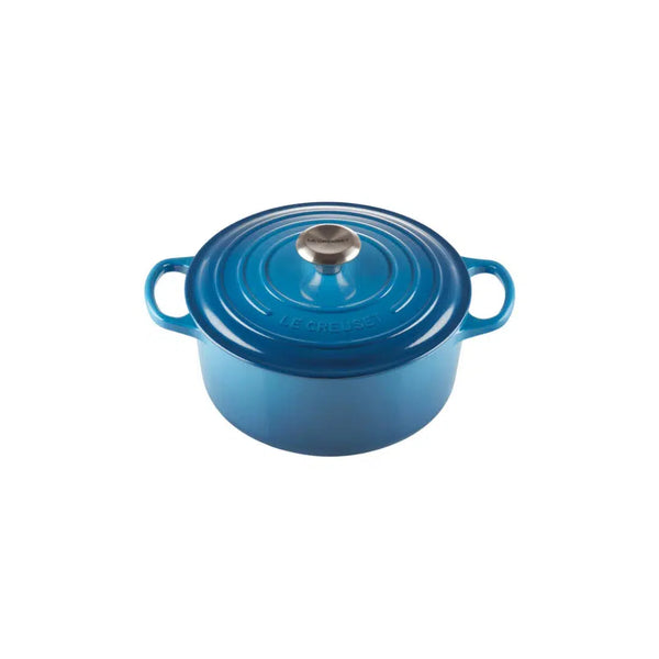 Panela Le Creuset Redonda Signature Azul Marseille 1,3L 16cm