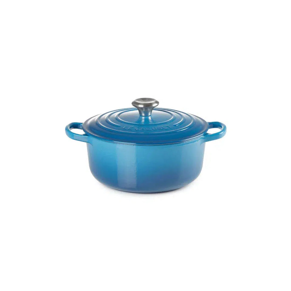 Panela Le Creuset Redonda Signature Azul Marseille 1,3L 16cm