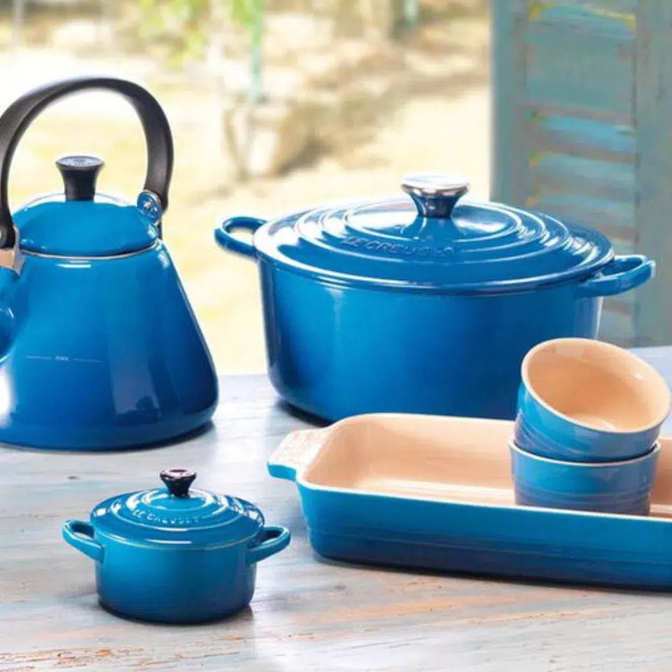 Panela Le Creuset Redonda Signature Azul Marseille 1,3L 16cm