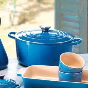 Panela Le Creuset Redonda Signature Azul Marseille 1,8L 18cm