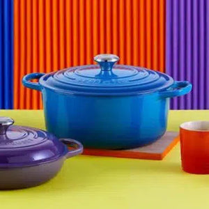 Panela Le Creuset Redonda Signature Azul Marseille 4,2L 24cm