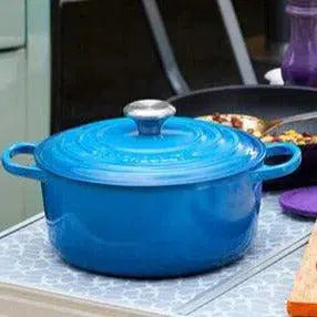 Panela Le Creuset Redonda Signature Azul Marseille 6,7L 28cm