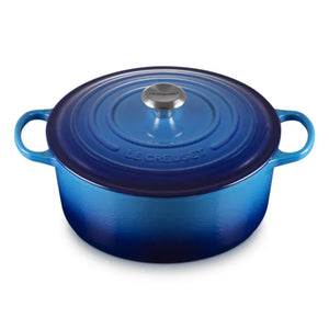 Panela Le Creuset Redonda Signature Azure Blue 8,4L 30cm