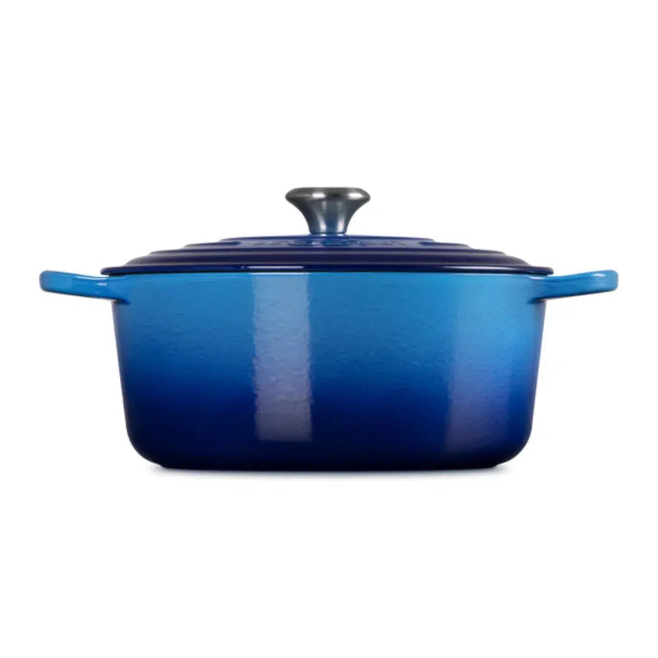 Panela Le Creuset Redonda Signature Azure Blue 8,4L 30cm