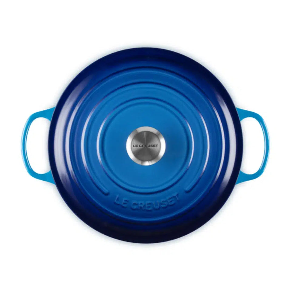 Panela Le Creuset Redonda Signature Azure Blue 8,4L 30cm