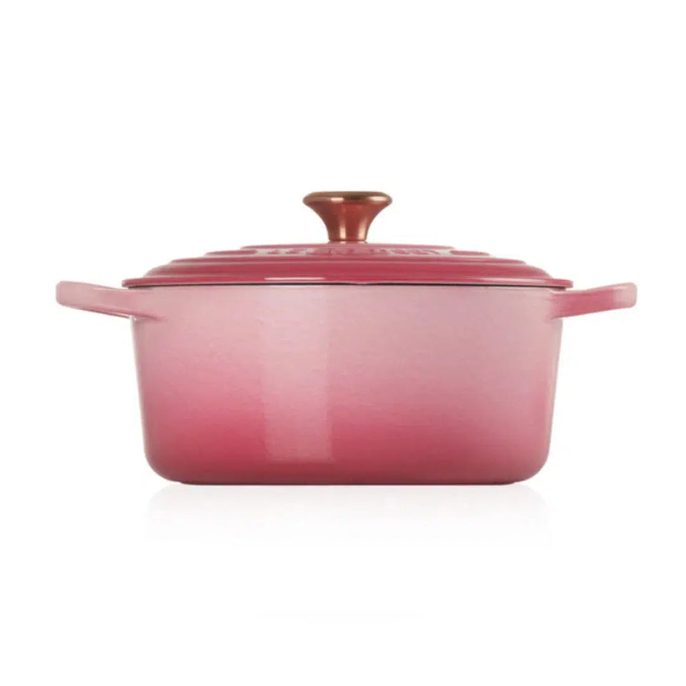 Panela Le Creuset Redonda Signature Berry com Pegador de Cobre 4,2L 24cm