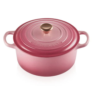 Panela Le Creuset Redonda Signature Berry com Pegador de Cobre 5,3L 26cm