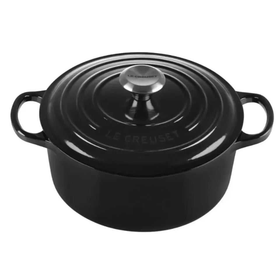 Panela Le Creuset Redonda Signature Black Onyx 2,4L 20cm