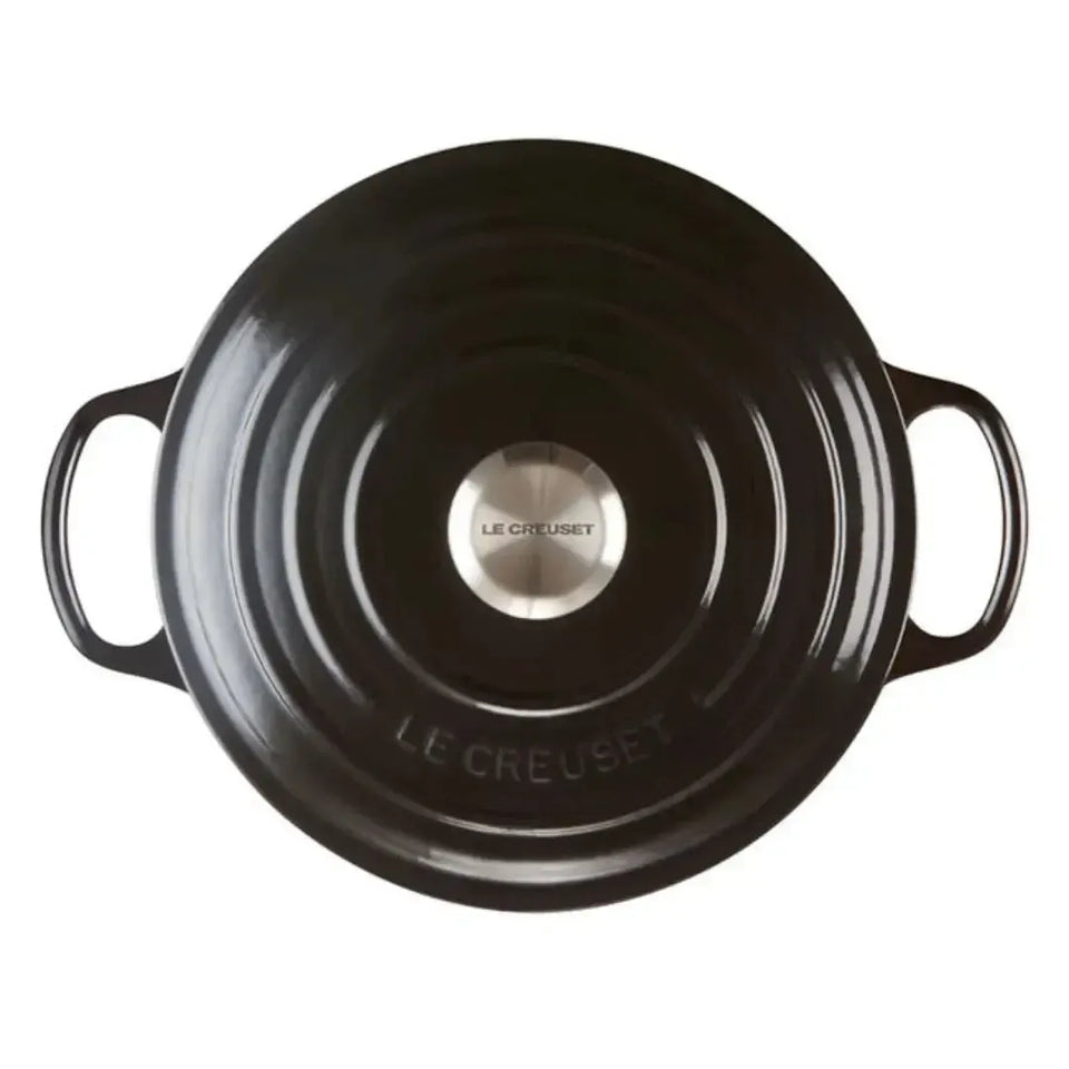 Panela Le Creuset Redonda Signature Black Onyx 2,4L 20cm