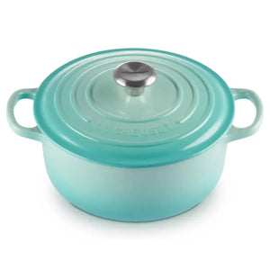 Panela Le Creuset Redonda Signature Cool Mint 5,3L 26cm
