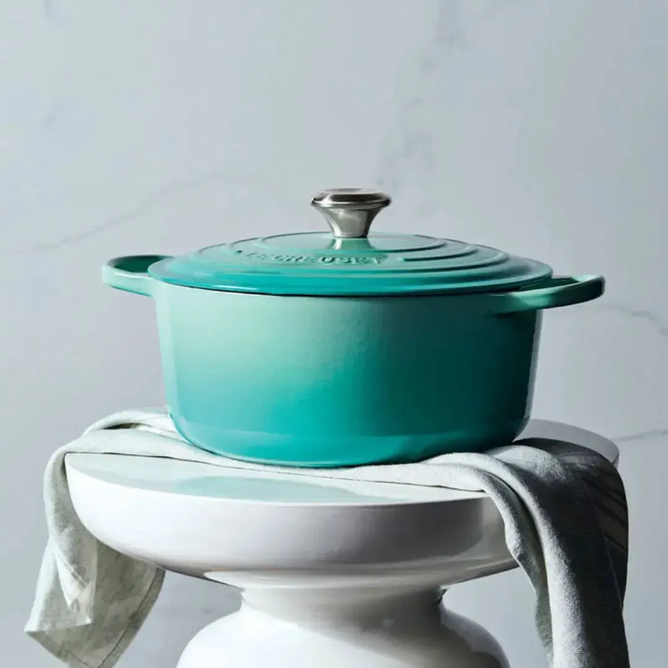 Panela Le Creuset Redonda Signature Cool Mint 5,3L 26cm