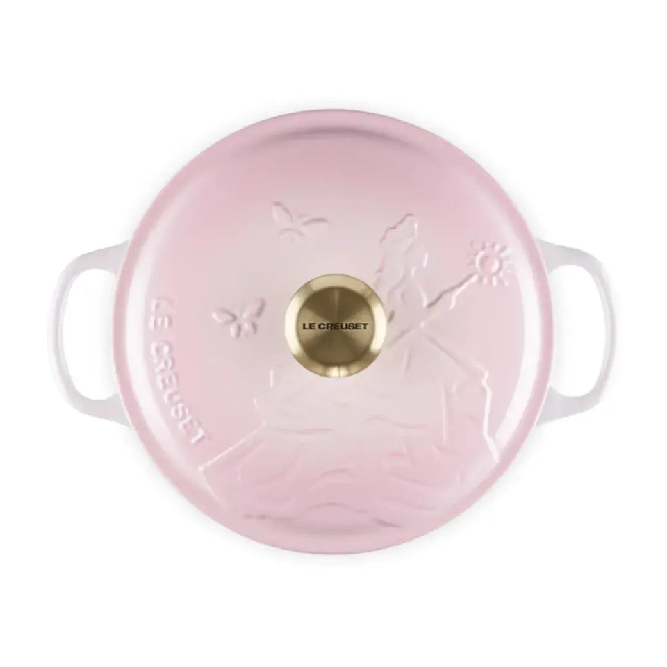 Panela Le Creuset Redonda Signature Glinda Wicked Collection Shell Pink 4,2L 24cm