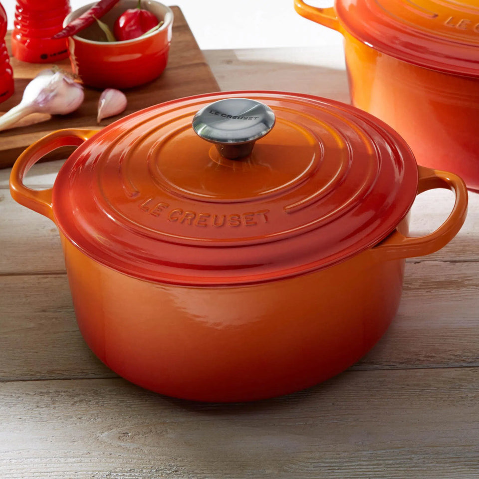 Panela Le Creuset Redonda Signature Laranja 1,8L 18Cm Le Creuset Panela Le Creuset Redonda Signature Laranja 1,8L 18Cm Le Creuset