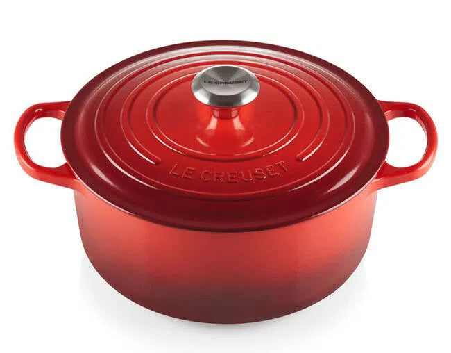 Panela Le Creuset Redonda Signature Vermelha 1,3L 16cm