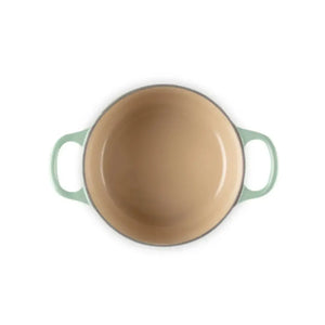 Panela Le Creuset Redonda Tradition Cool Mint com Pegador Urso 900ml 14cm