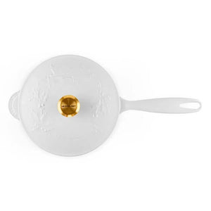 Panela Le Creuset Sautese Cotton com Pegador Dourado 21cm 2L Holly Collection