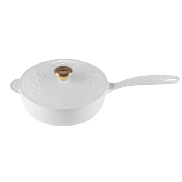 Panela Le Creuset Sautesse Cotton com Pegador Dourado 21cm 2L Holly Collection