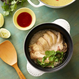 Panela Le Creuset para Arroz Sem Tampa Interna Branca com Pegador Dourado 2L 18cm