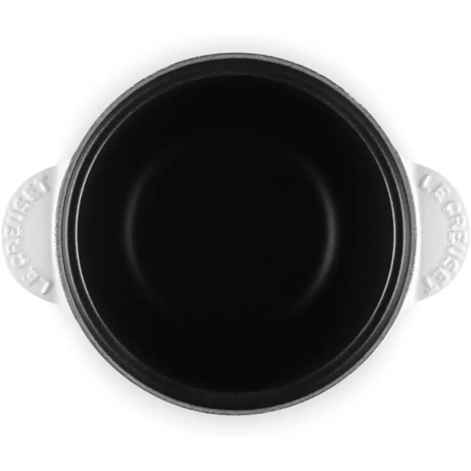 Panela Le Creuset para Arroz Sem Tampa Interna Branca com Pegador Dourado 2L 18cm