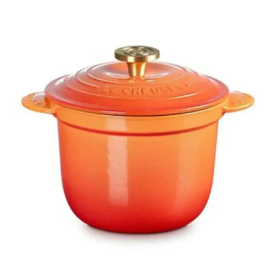 Panela Le Creuset para Arroz Sem Tampa Interna Flamme Dorée com Pegador Dourado 2,8L 20cm