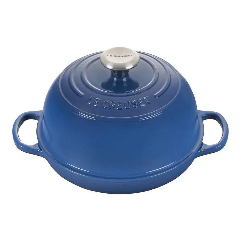 Panela Le Creuset para Pão Signature 24cm Azul Marseille