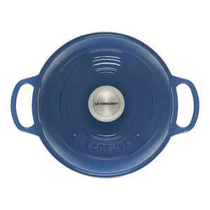 Panela Le Creuset para Pão Signature 24cm Azul Marseille