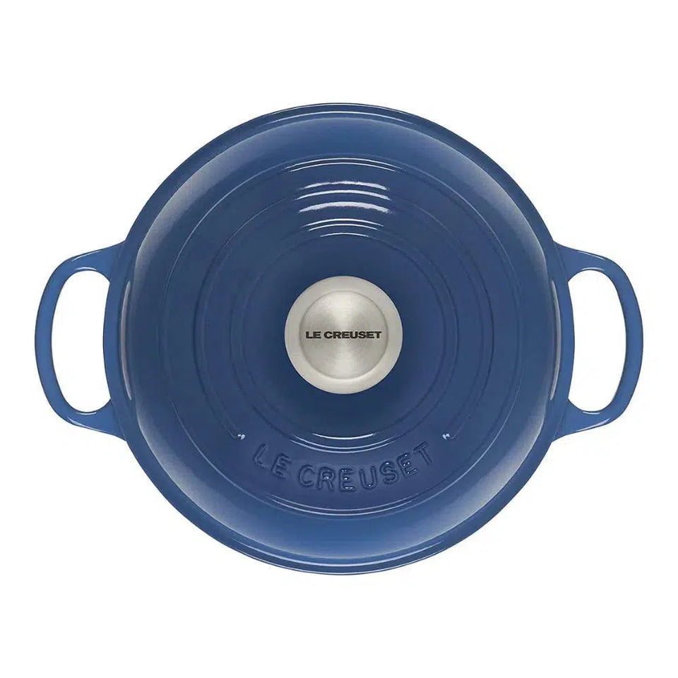 Panela Le Creuset para Pão Signature 24cm Azul Marseille