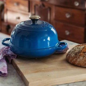 Panela Le Creuset para Pão Signature 24cm Azul Marseille