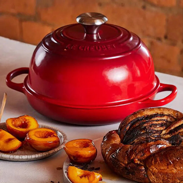 Panela Le Creuset para Pão Signature 24cm Vermelha