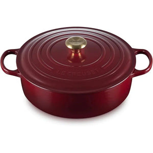 Panela Le Creuset para Risotto Signature Rhone com Pegador Dourado 6,4L 30cm