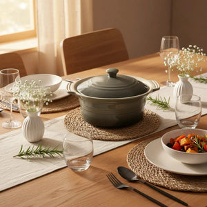 Panela Tampa Cerâmica Cinza Degradê Atmosfera