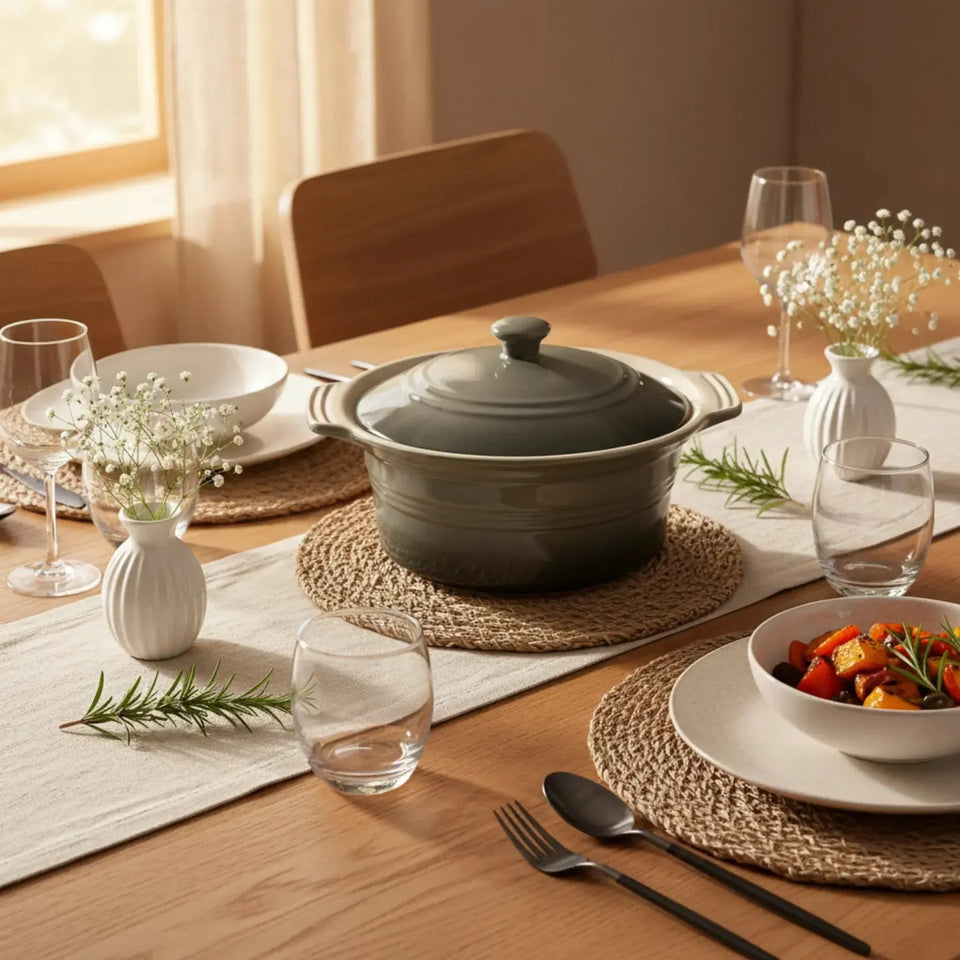 Panela Tampa Cerâmica Cinza Degradê Atmosfera