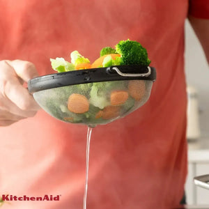 Peneira Aço Inox Coar Polvilhar Preta KitchenAid