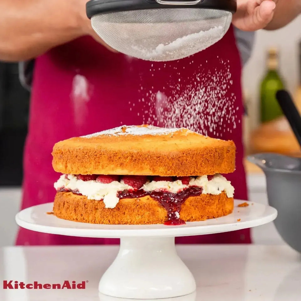 Peneira Aço Inox Coar Polvilhar Preta KitchenAid