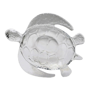 Petisqueira Acrílico Formato Tartaruga Transparente 27x22x5,5cm