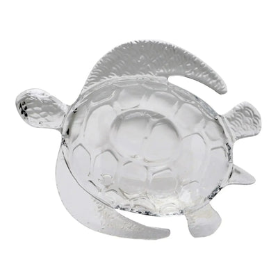 Petisqueira Acrílico Formato Tartaruga Transparente 27x22x5,5cm