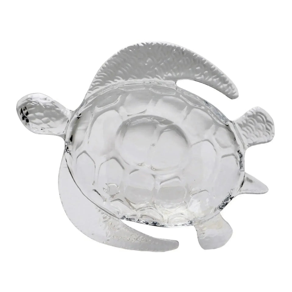 Petisqueira Acrílico Formato Tartaruga Transparente 27x22x5,5cm