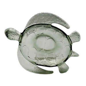 Petisqueira Acrílico Formato Tartaruga Verde 27x22x5,5cm