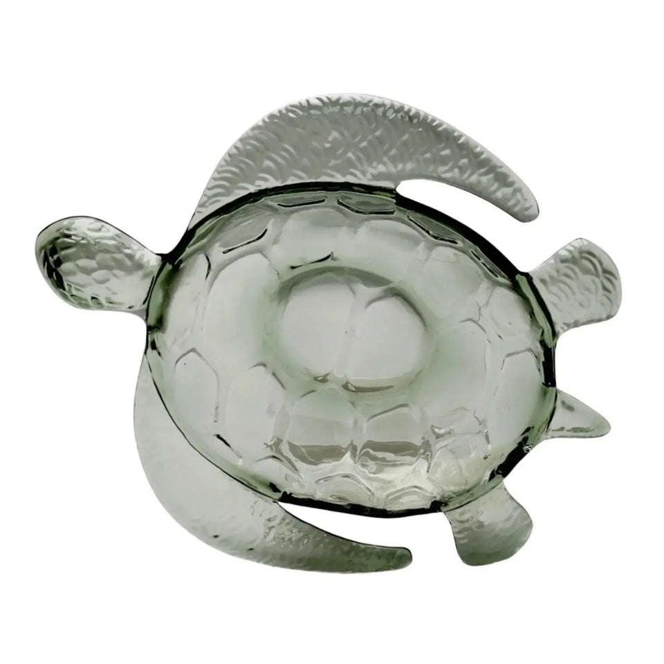 Petisqueira Acrílico Formato Tartaruga Verde 27x22x5,5cm