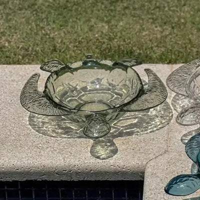 Petisqueira Acrílico Formato Tartaruga Verde 27x22x5,5cm