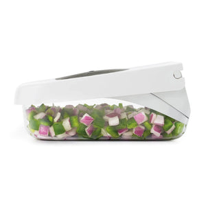 Picador de Vegetais Inox Branco 13x21,5x10cm OXO