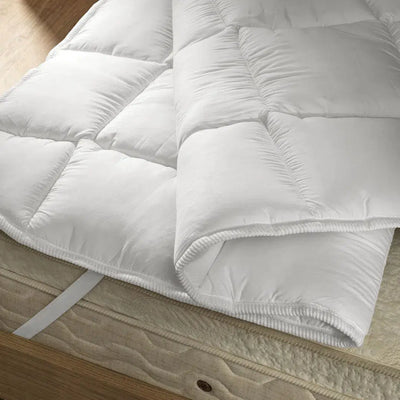 Pillow Top Queen 233 Fios Percal 100% Algodão Branco Trussardi