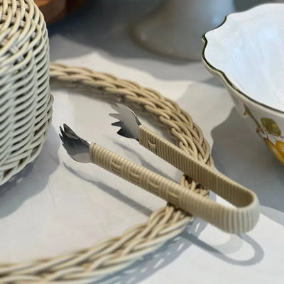 Pinça Multiuso Vime Trançado Camurça