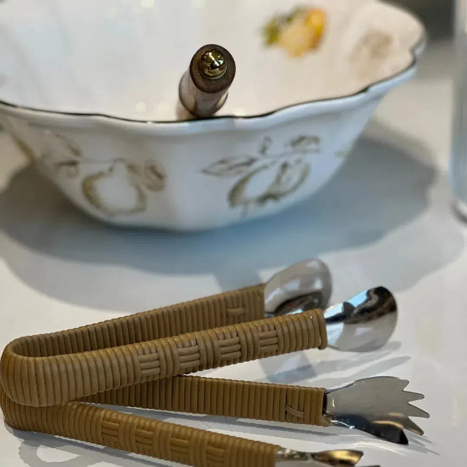 Pinça para Frios Vime Trançado Caramelo