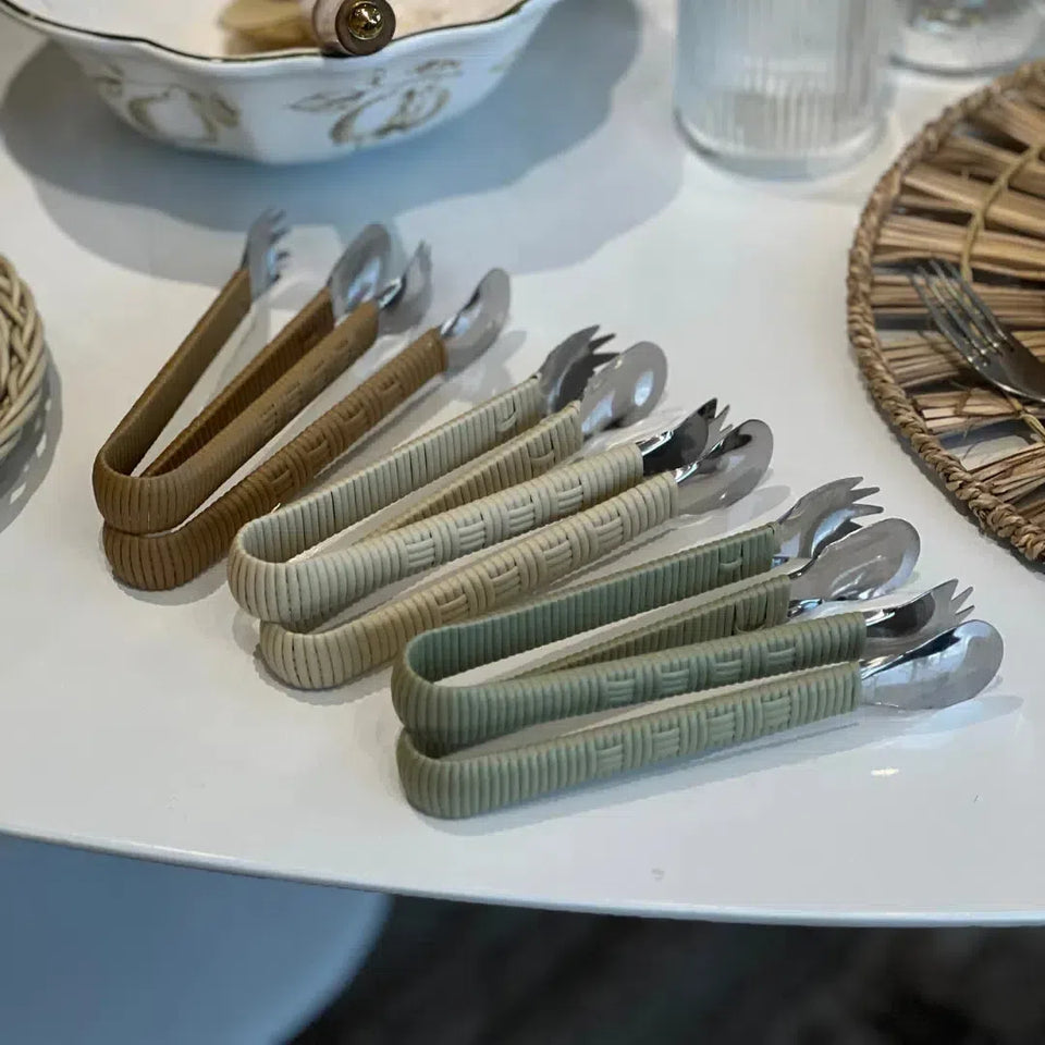 Pinça para Frios Vime Trançado Caramelo