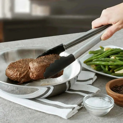 Pinça/Pegador de Alimentos Multiuso Inox Preta Kitchenaid