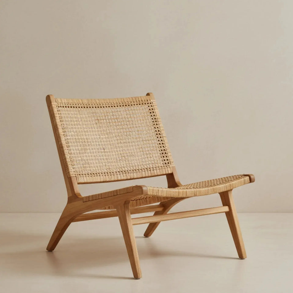 Poltrona Teak Rattan Bahali 64x73x68cm