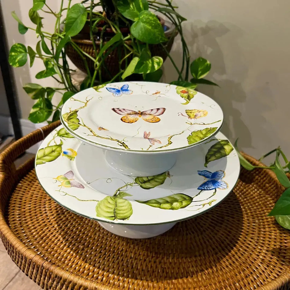 Porta Bolo Cerâmica Botanique 11x27,5cm Maison Blanche