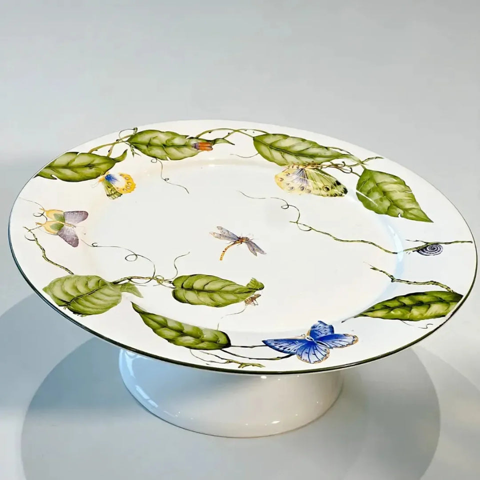 Porta Bolo Cerâmica Botanique 11x27,5cm Maison Blanche